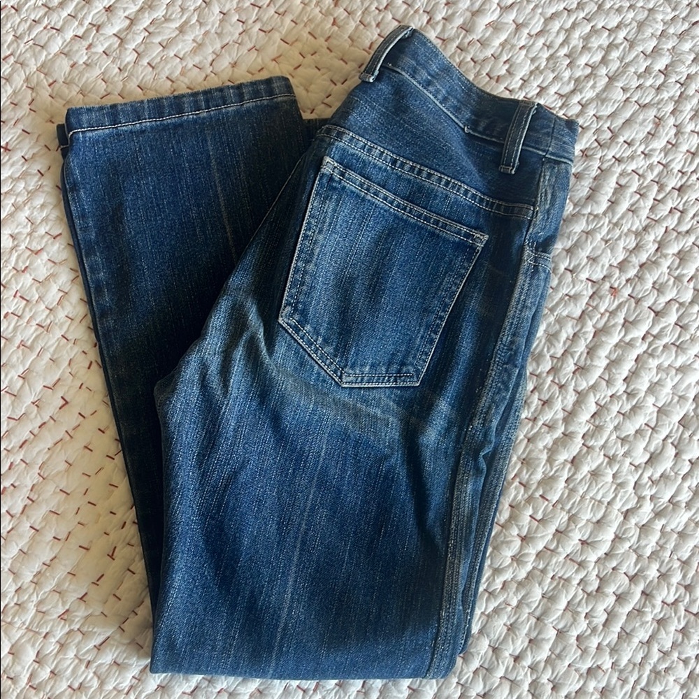 Caron Callahan Dark Blue Straight-Leg Jeans